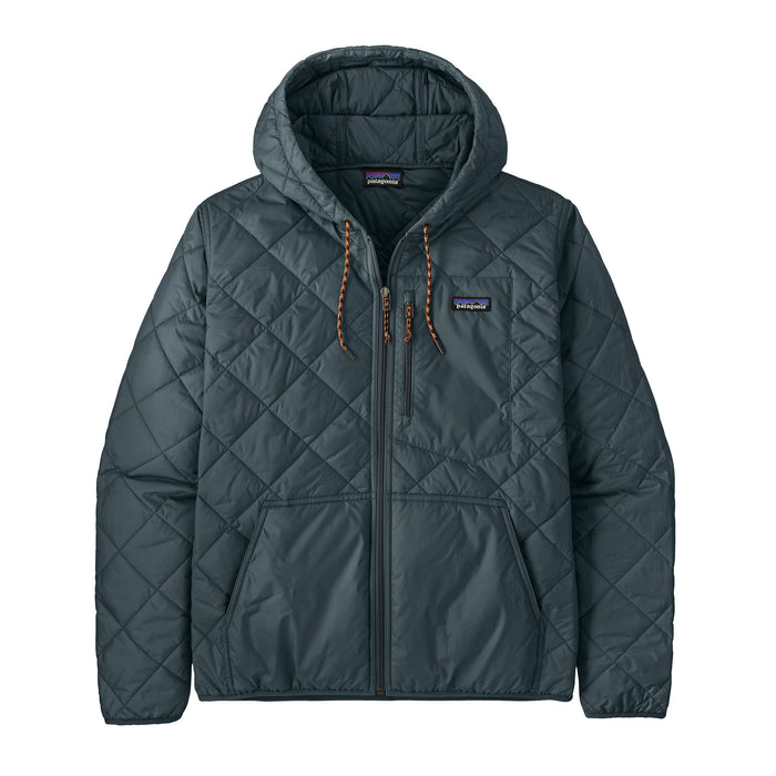 Patagonia Diamond Quilted Bomber Hooded Jacket-Summit Blue