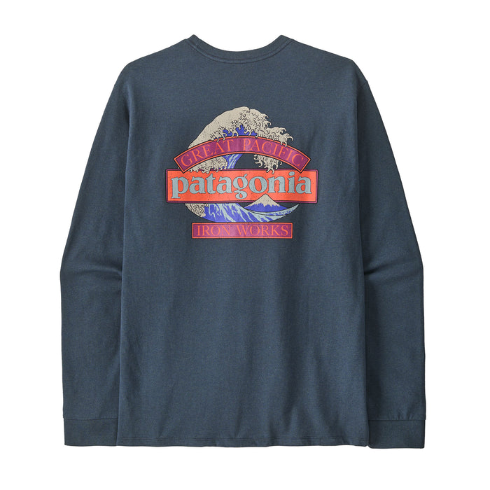 Patagonia Great Waves Responsibili-Tee L/S Shirt-Summit Blue