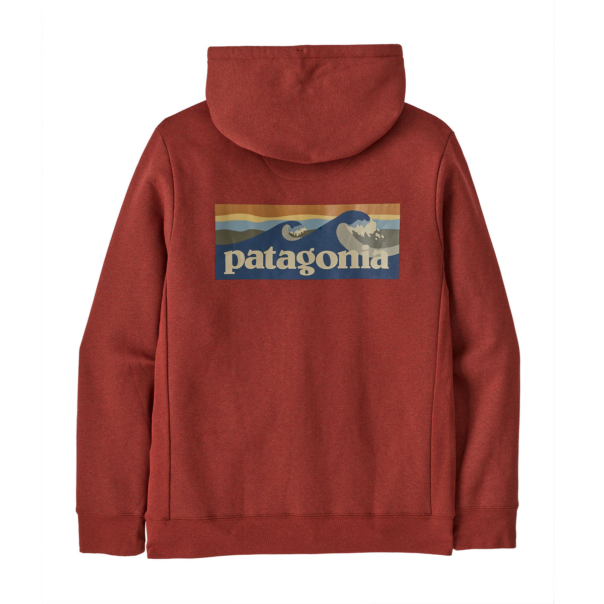 Patagonia Boardshort Logo Uprisal Hooded Sweatshirt-Rusty Red