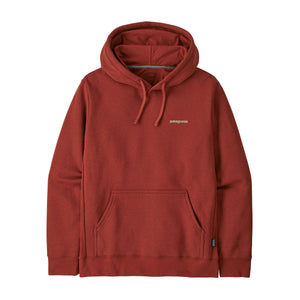 Patagonia Boardshort Logo Uprisal Hooded Sweatshirt-Rusty Red— Alternate View