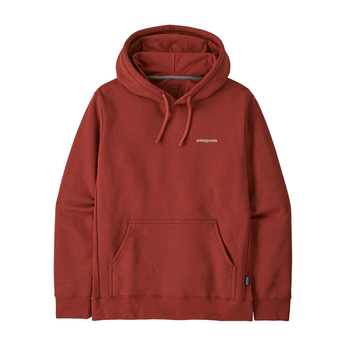 Patagonia Boardshort Logo Uprisal Hooded Sweatshirt-Rusty Red