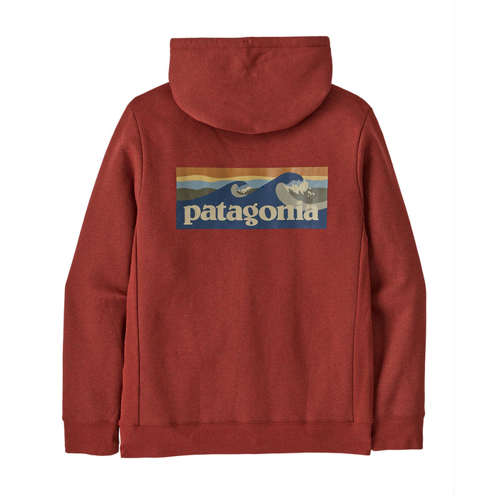 Patagonia Boardshort Logo Uprisal Hooded Sweatshirt-Rusty Red