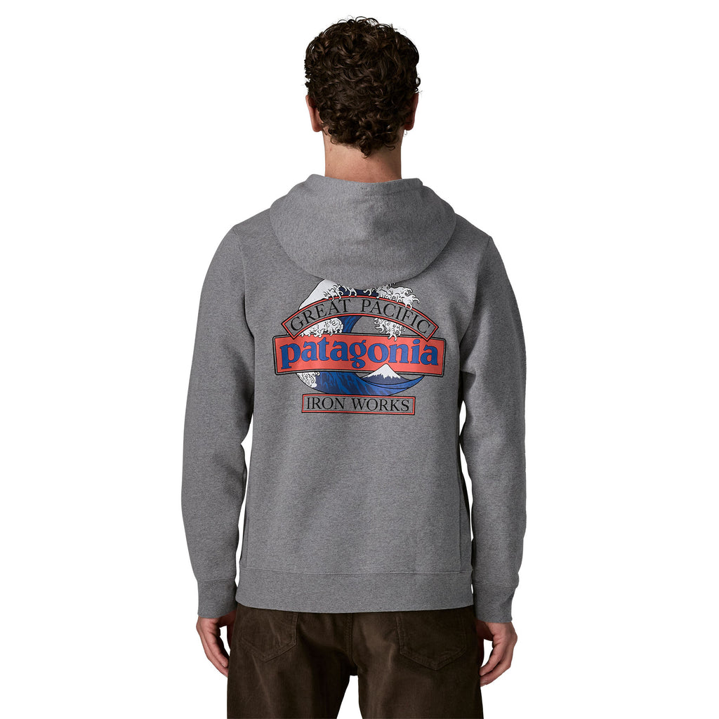 Patagonia Great Waves Uprisal Hooded Sweatshirt-Gravel Heather