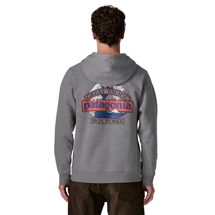 Patagonia Great Waves Uprisal Hooded Sweatshirt-Gravel Heather
