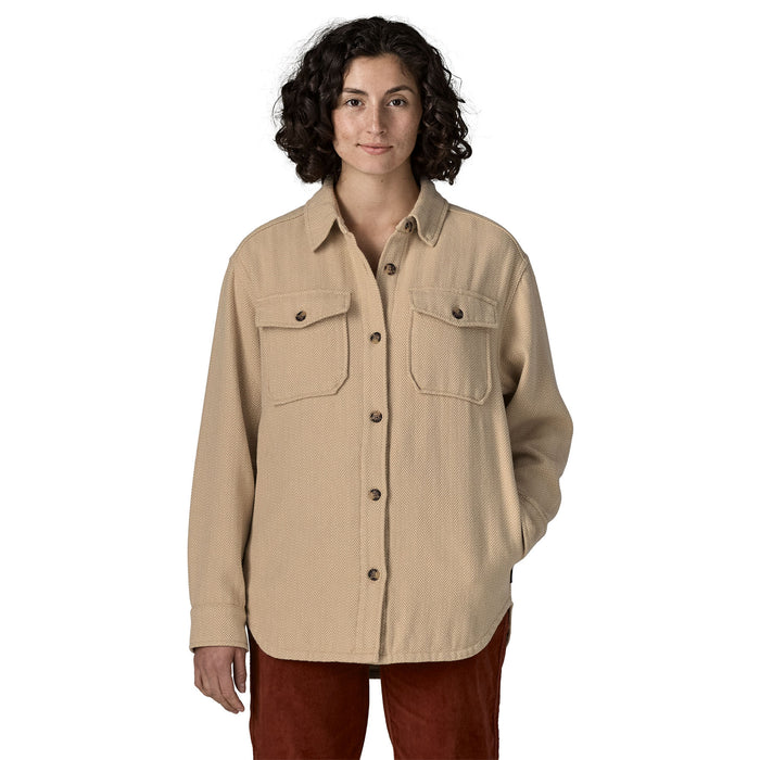 Patagonia Fjord Loft Overshirt L/S Shirt-Tundra Twill: Oar Tan