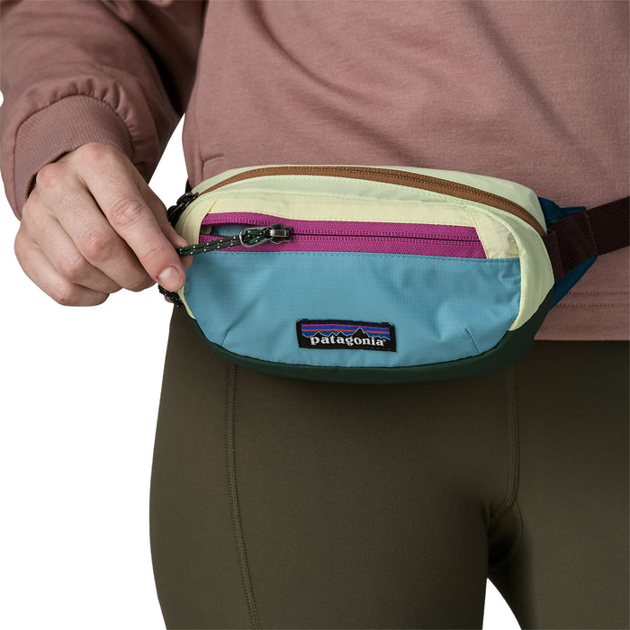 Patagonia Terravia Mini Hip Bag-Patchwork: Snowmelt Blue