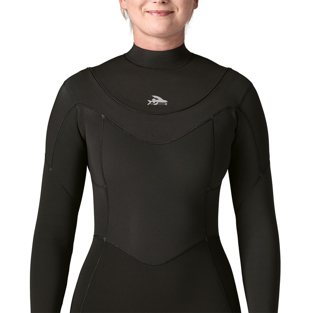 Patagonia W's Regulator 3/2 U-Zip Wetsuit-Black