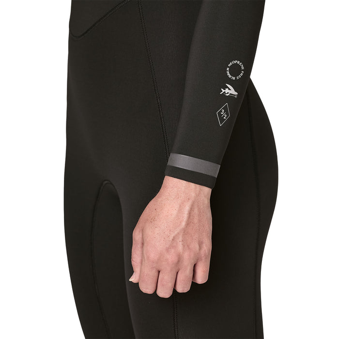 Patagonia W's Regulator 3/2 U-Zip Wetsuit-Black