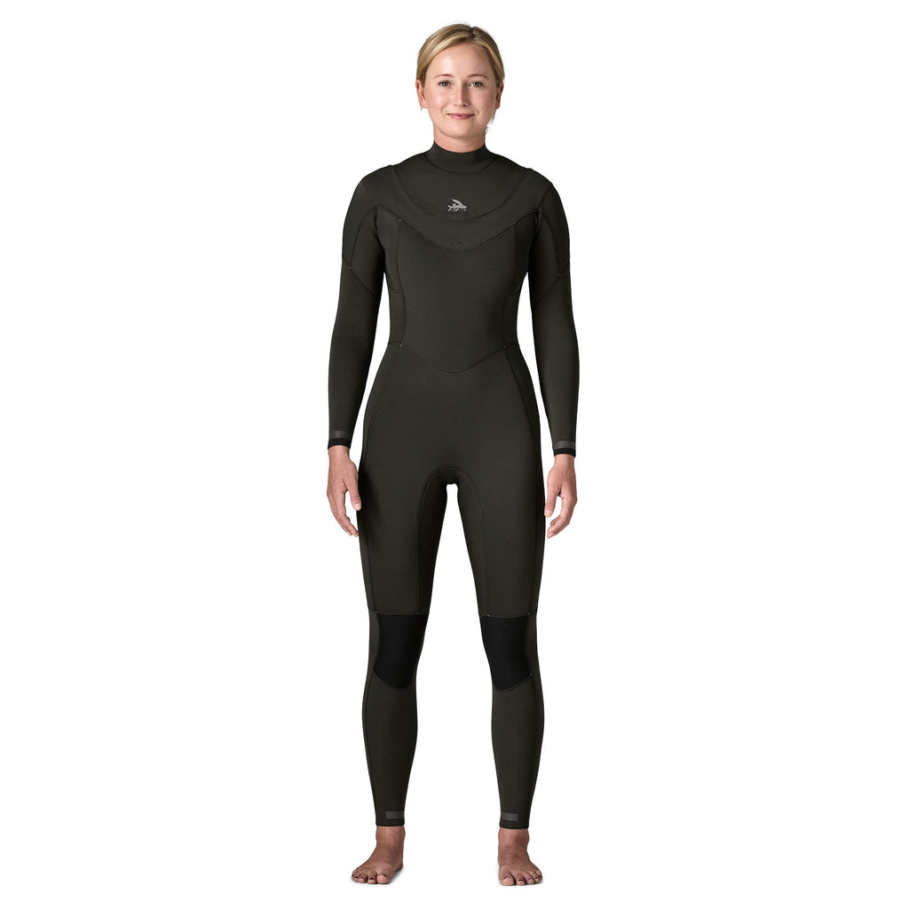 Patagonia W's Regulator 4/3 U-Zip Wetsuit-Black