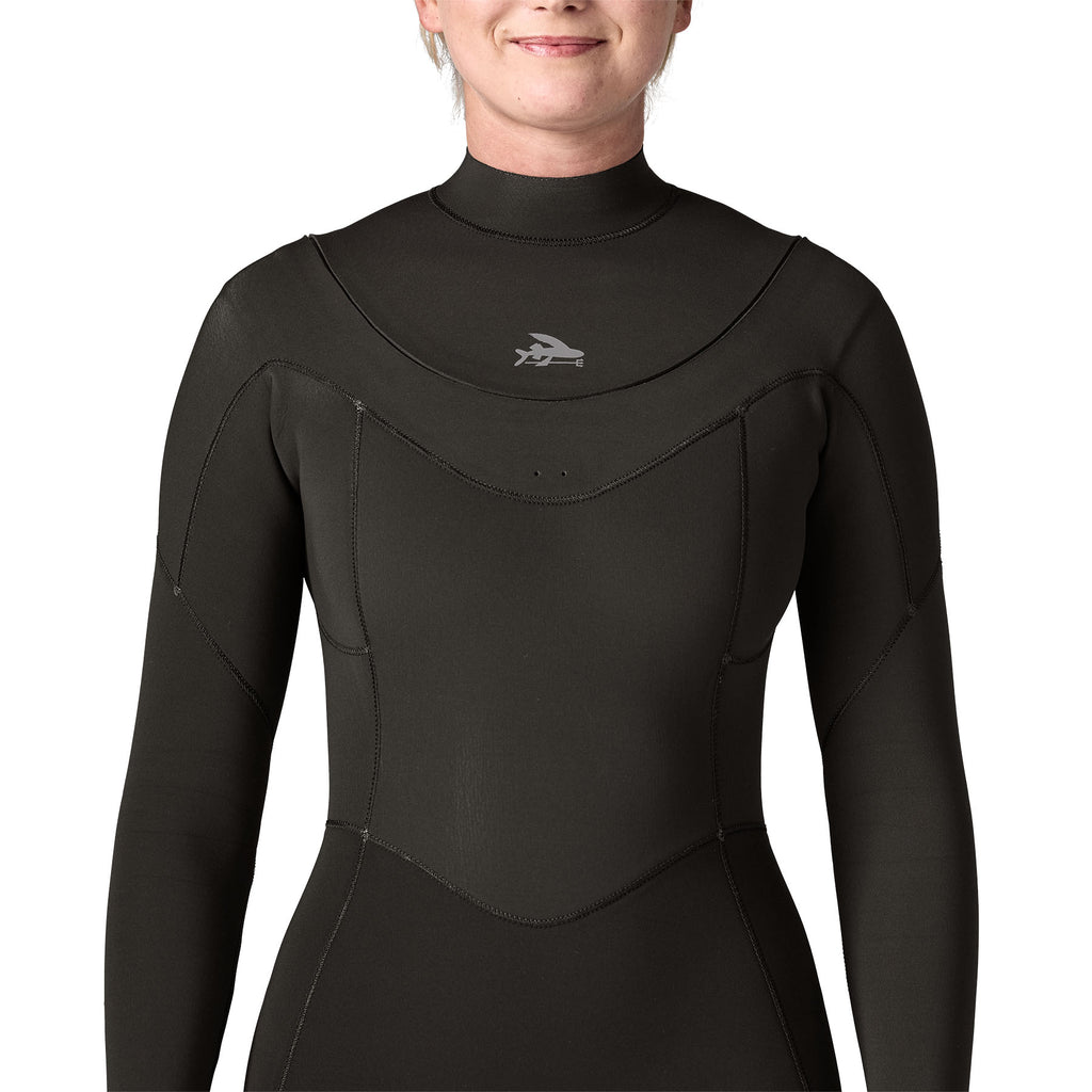 Patagonia W's Regulator 4/3 U-Zip Wetsuit-Black