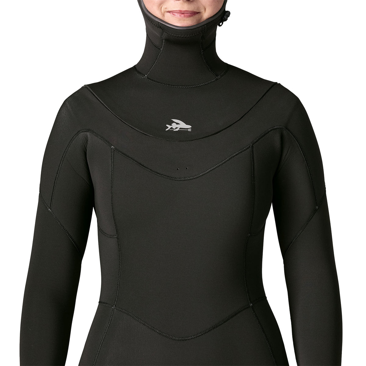 Patagonia W's Regulator 5/4 Hooded U-Zip Wetsuit-Black