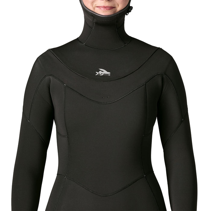 Patagonia W's Regulator 5/4 Hooded Wetsuit-Black