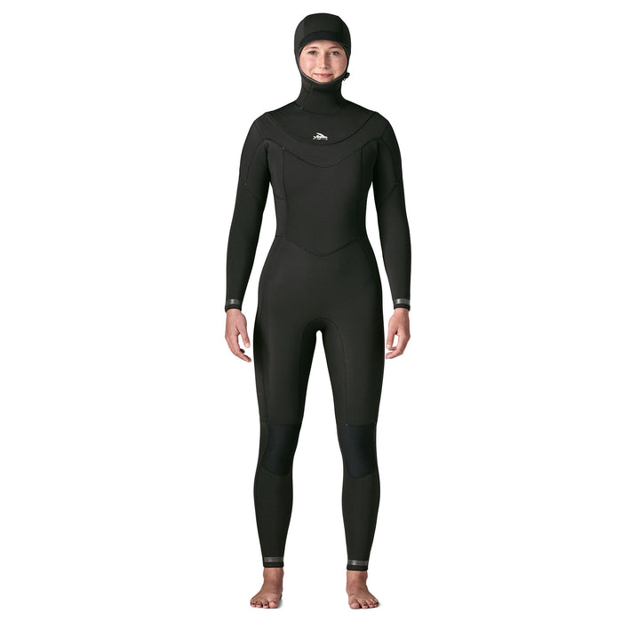 Patagonia W's Regulator 5/4 Hooded Wetsuit-Black
