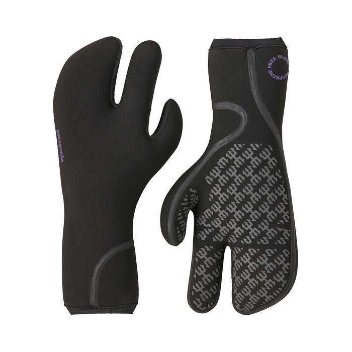 Patagonia Regulator 5mm Three Finger Gloves-Black