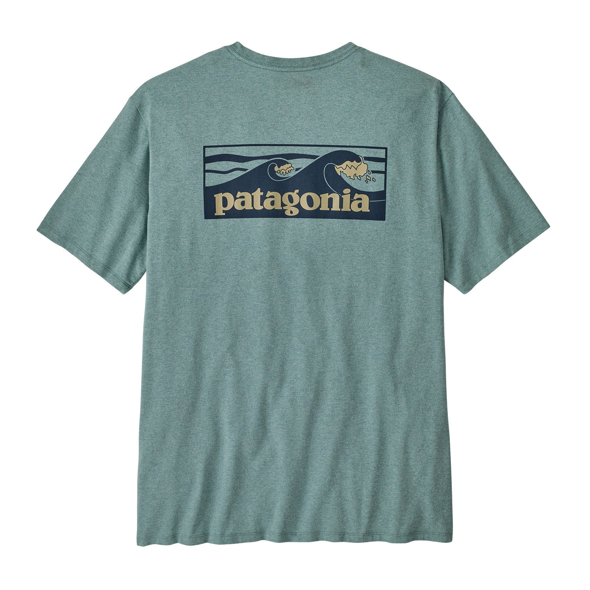 Patagonia Boardshort Logo Pocket Responsibili-Tee-Blue Sage