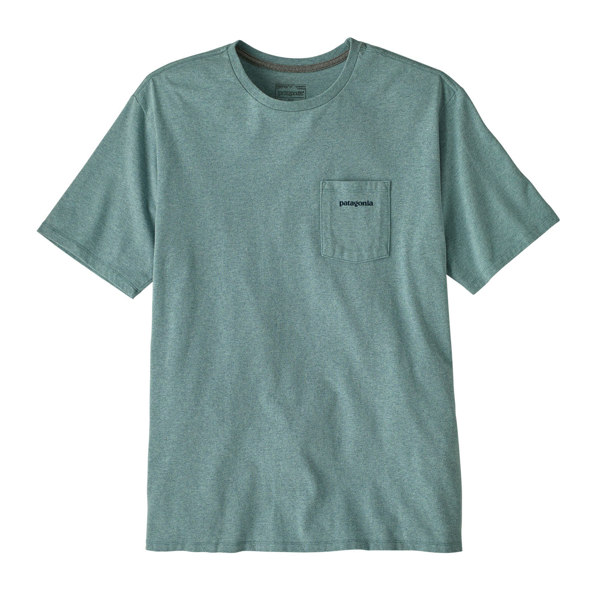 Patagonia Boardshort Logo Pocket Responsibili-Tee-Blue Sage