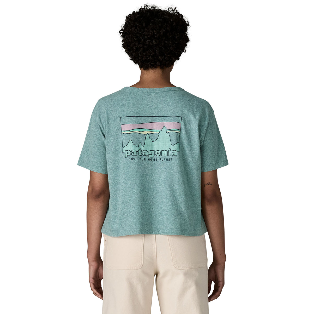 Patagonia 73 Skyline Easy Cut Responsibili-Tee-Blue Sage