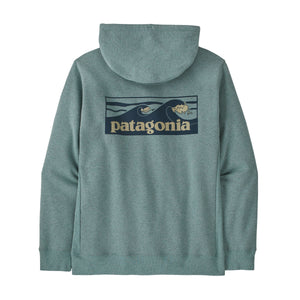 Patagonia Boardshort Logo Uprisal Hooded Sweatshirt-Blue Sage— Alternate View