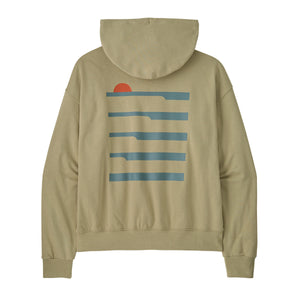 Patagonia Water People Waveside Daily Hooded Sweatshirt-Weathered Stone— Alternate View