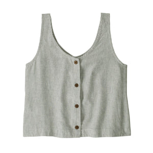 Patagonia Garden Island Tank-Solstice Stripe: Smolder Blue— Alternate View