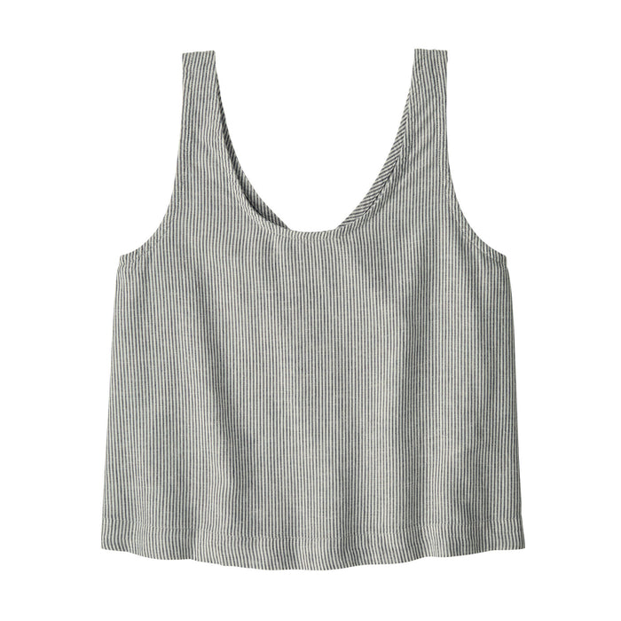 Patagonia Garden Island Tank-Solstice Stripe: Smolder Blue