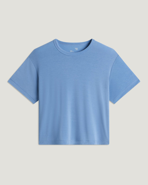Free Fly Elevate Lightweight Tee-Windward Blue