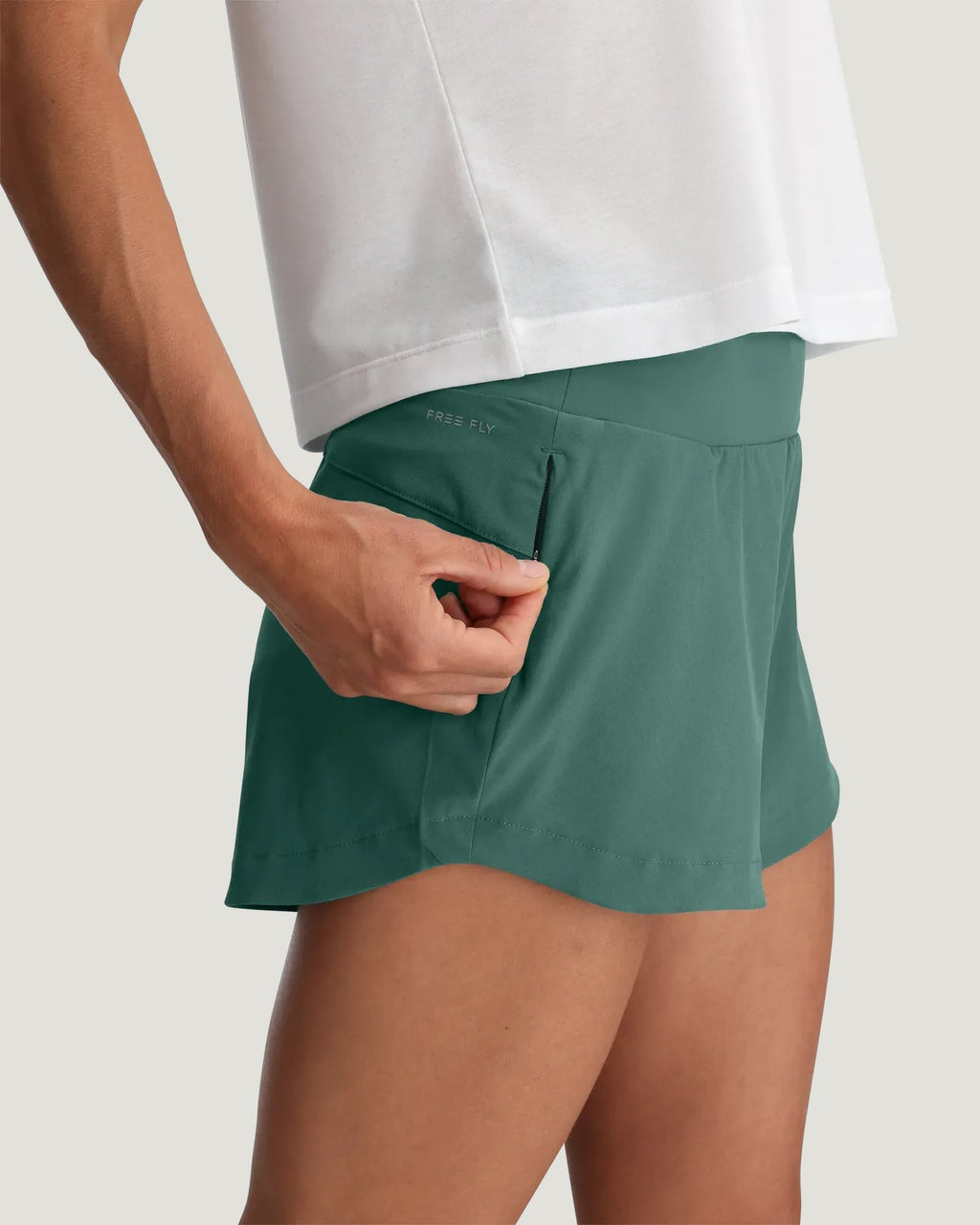 Free Fly Bamboo-Lined Active Breeze 3" Shorts-Sea Pine