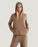 Free Fly Bamboo Lightweight Fleece Cropped Hooded Sweatshirt-Fossil
