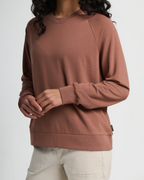 Free Fly Bamboo Lightweight Fleece Crew Sweatshirt-Nutmeg