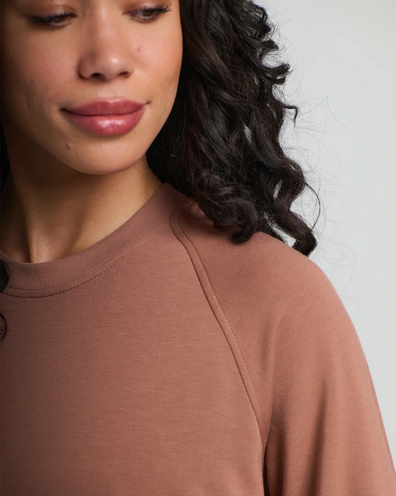 Free Fly Bamboo Lightweight Fleece Crew Sweatshirt-Nutmeg