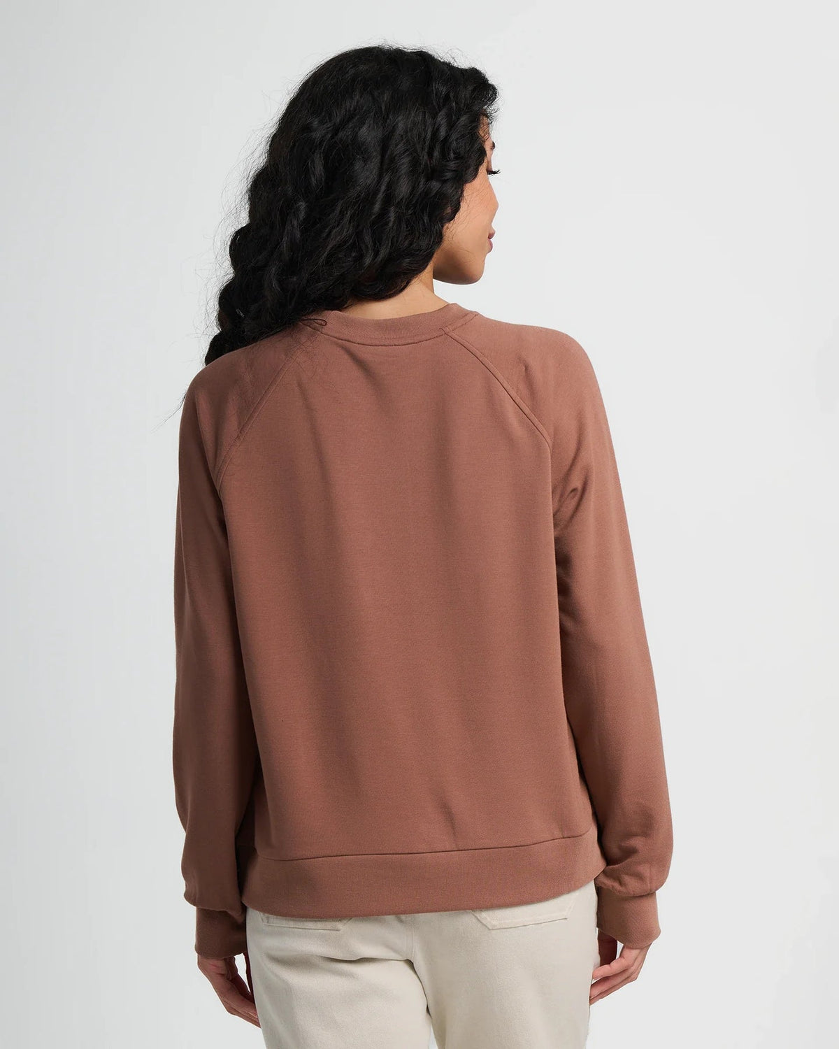 Free Fly Bamboo Lightweight Fleece Crew Sweatshirt-Nutmeg