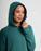 Free Fly Bamboo Lightweight Fleece Hooded L/S Shirt-Sea Pine