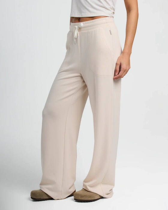 Free Fly Bamboo Lightweight Fleece Wide Pants-Stone
