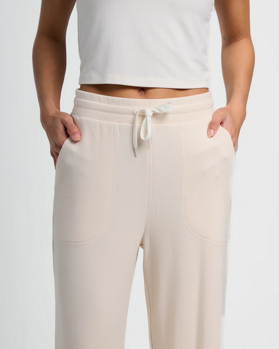 Free Fly Bamboo Lightweight Fleece Wide Pants-Stone