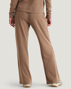 Free Fly Bamboo Lightweight Fleece Wide Leg Pants-Fossil