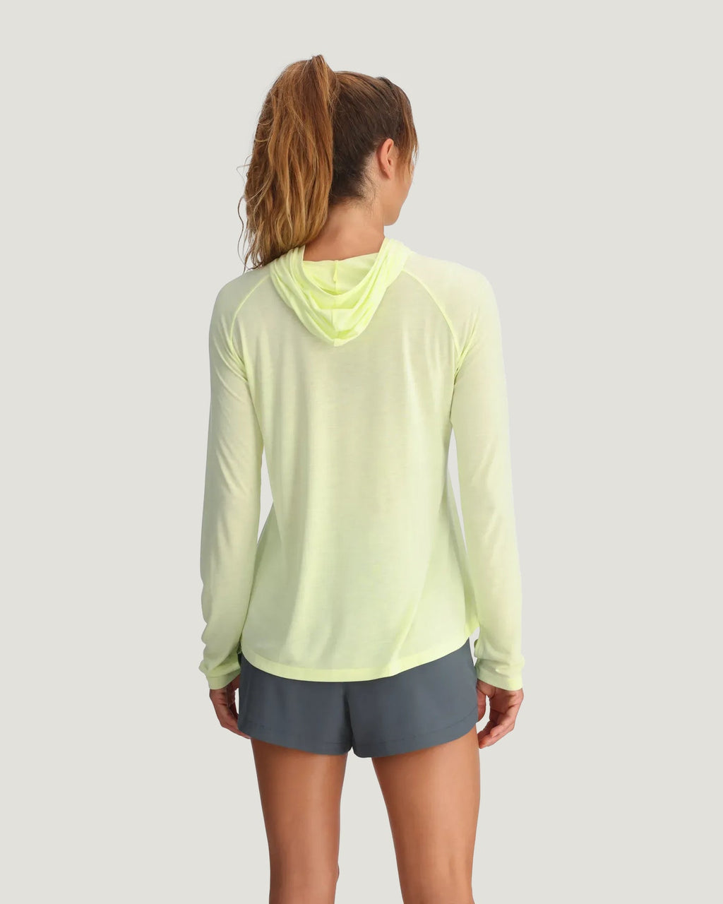 Free Fly Bamboo Lightweight Hooded II Sun Shirt-Lime