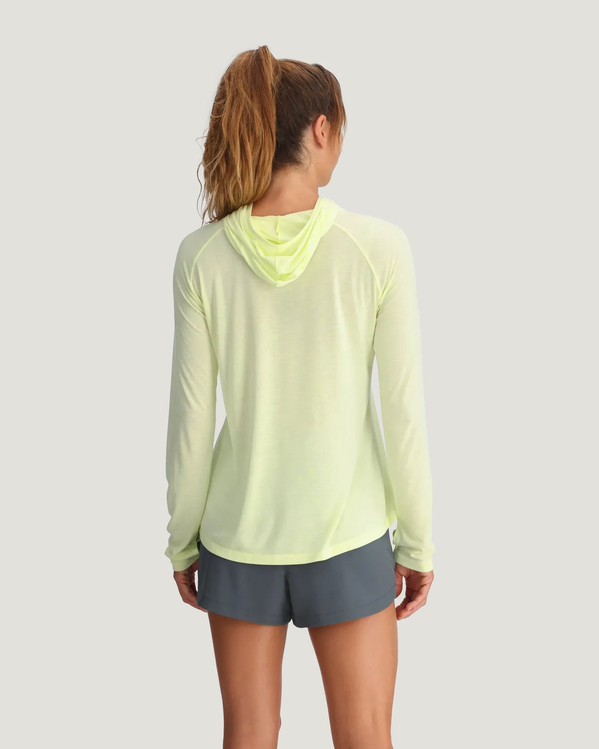 Free Fly Bamboo Lightweight Hooded II Sun Shirt-Lime