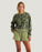 Free Fly Bamboo Northcoast Fleece Crew Sweatshirt-Watercolor Camo Oil Green