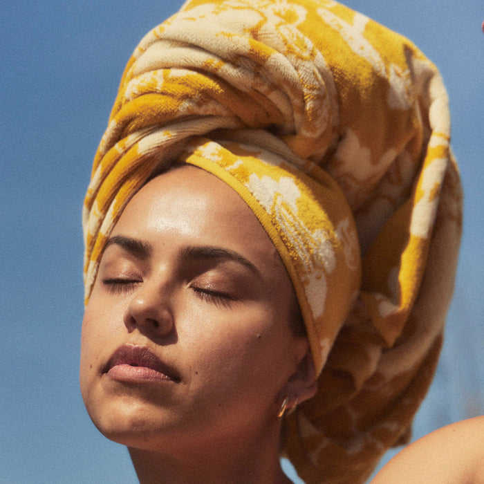 Slowtide Wonderland Premium Woven Towel-Orange