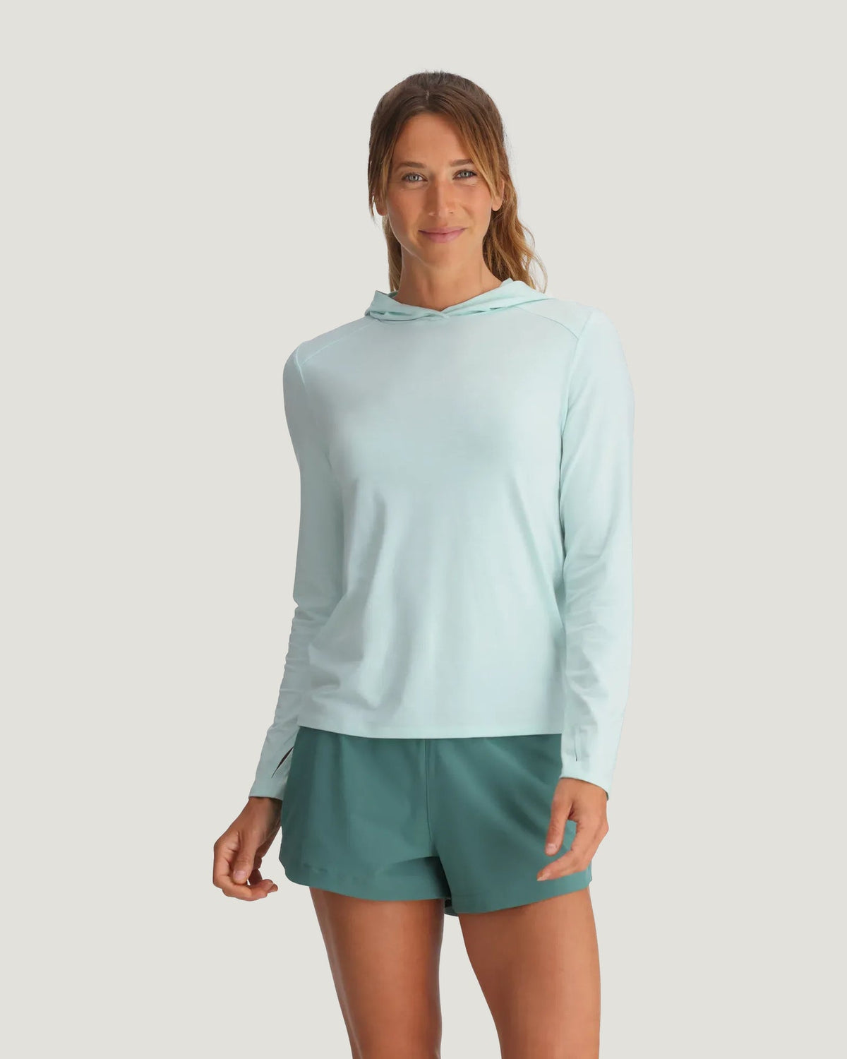 Free Fly Bamboo Shade Hooded II Sun Shirt-Tropic Sea