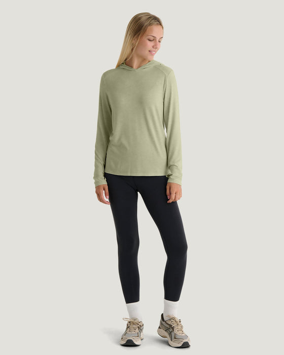 Free Fly Bamboo Shade Hoodie II Sun Shirt-Tea