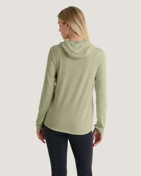 Free Fly Bamboo Shade Hoodie II Sun Shirt-Tea