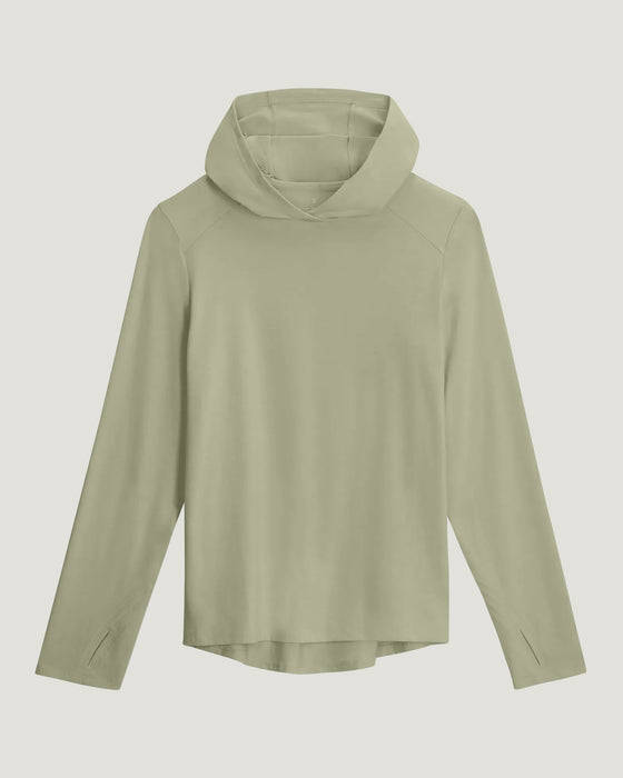 Free Fly Bamboo Shade Hoodie II Sun Shirt-Tea