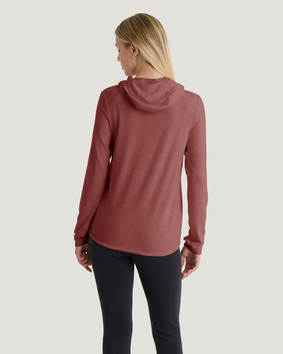 Free Fly Bamboo Shade Hoodie II Sun Shirt-Plum