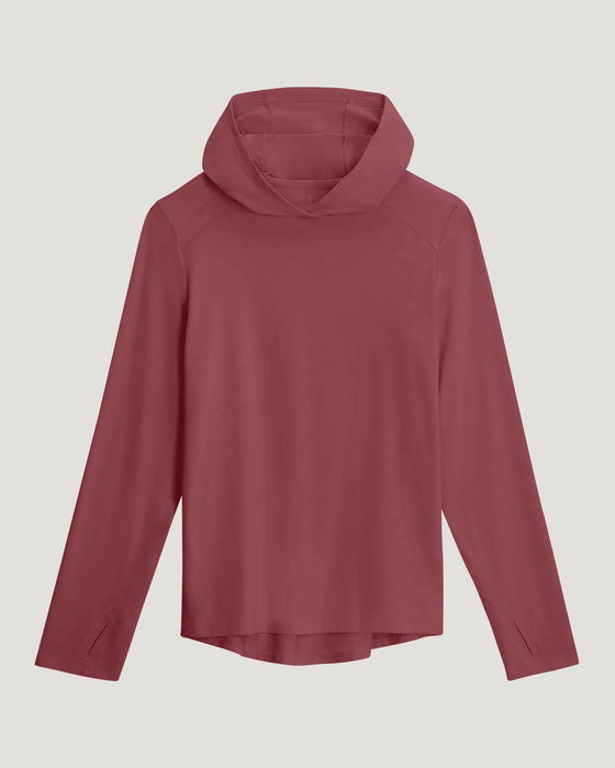 Free Fly Bamboo Shade Hoodie II Sun Shirt-Plum