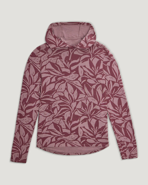 Free Fly Bamboo Shade Hooded II Sun Shirt-Canopy Print Fig