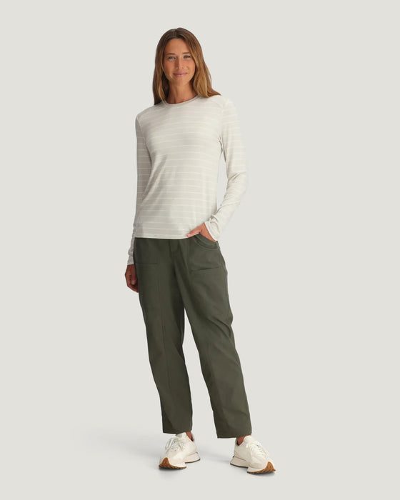 Free Fly Bamboo Shade II Sun Shirt-Dash Stripe Birch