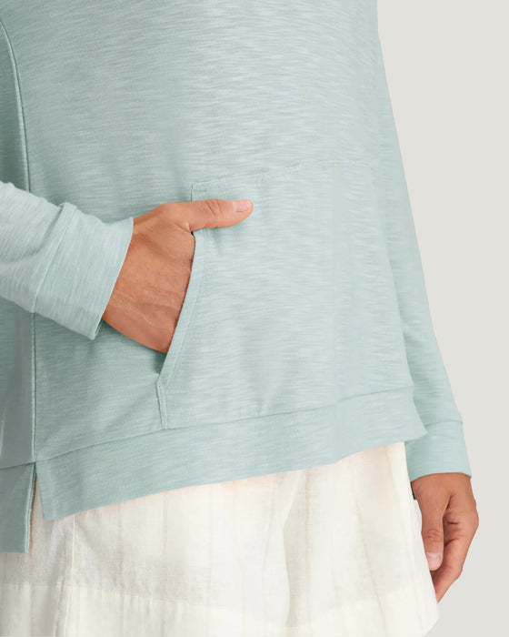 Free Fly Bamboo Slub Hooded Sun Shirt-Tropic Sea