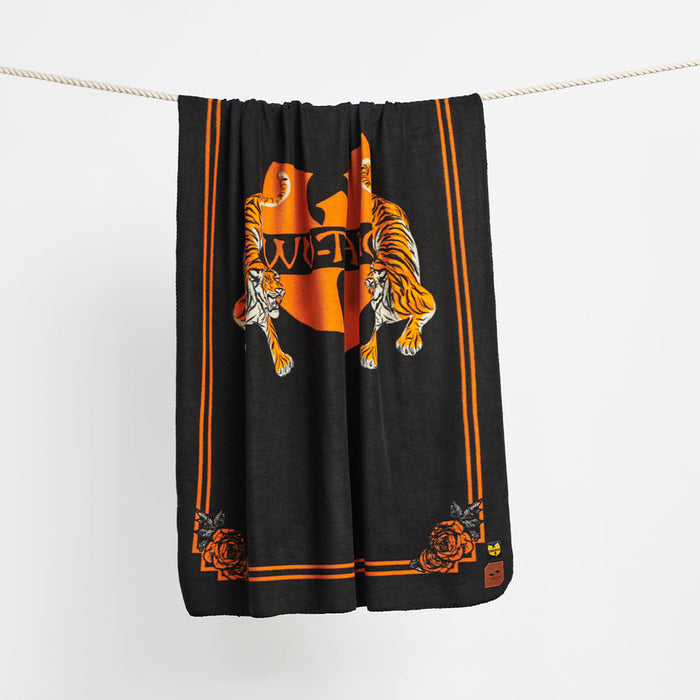 Slowtide Tiger Style Fleece Blanket-Black