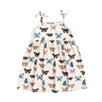 Emerson & Friends Wings of Paradise Butterflies Bamboo Dress-Beige/Multi